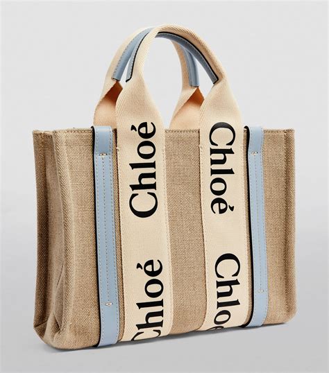 chloé woody small tote bag